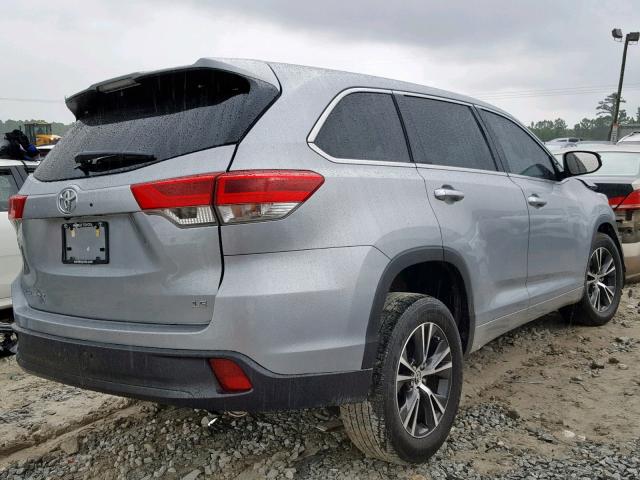 5TDZZRFH4JS237748 - 2018 TOYOTA HIGHLANDER SILVER photo 4