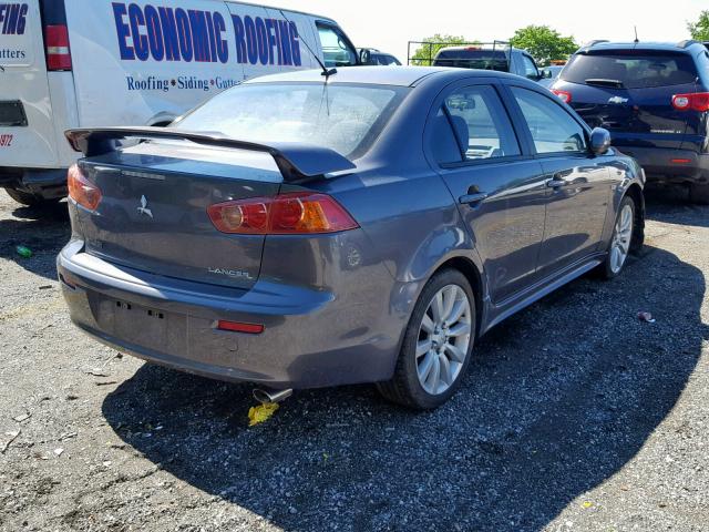 JA3AU86UX8U028716 - 2008 MITSUBISHI LANCER GTS GRAY photo 4