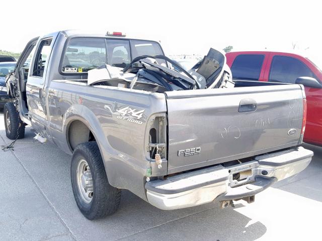 1FTNW21F42EC17186 - 2002 FORD F250 SUPER GRAY photo 3