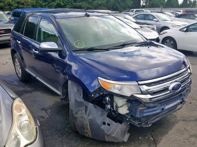 2FMDK3GCXBBB04277 - 2011 FORD EDGE SE BLUE photo 1