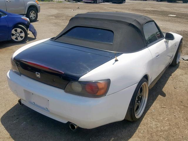 JHMAP11411T002605 - 2001 HONDA S2000 WHITE photo 4