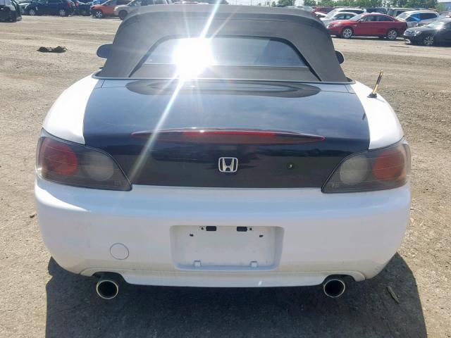 JHMAP11411T002605 - 2001 HONDA S2000 WHITE photo 6