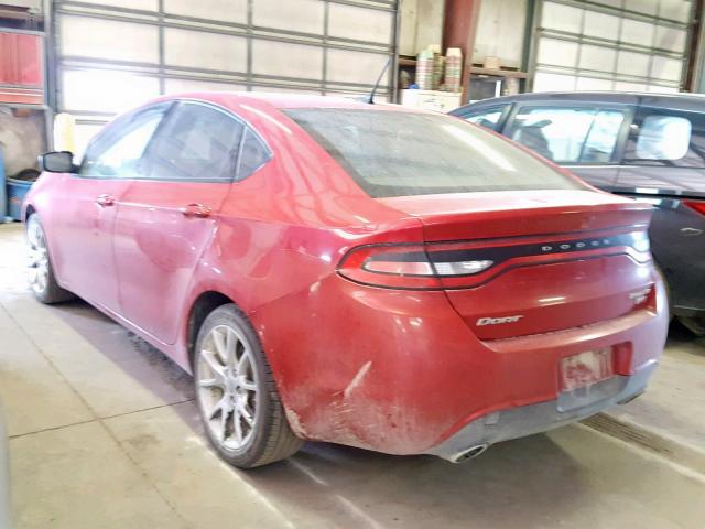 1C3CDFBH0DD643085 - 2013 DODGE DART SXT RED photo 3