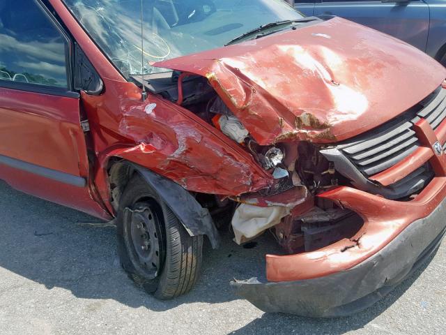 1D4GP25B66B538010 - 2006 DODGE CARAVAN SE RED photo 9