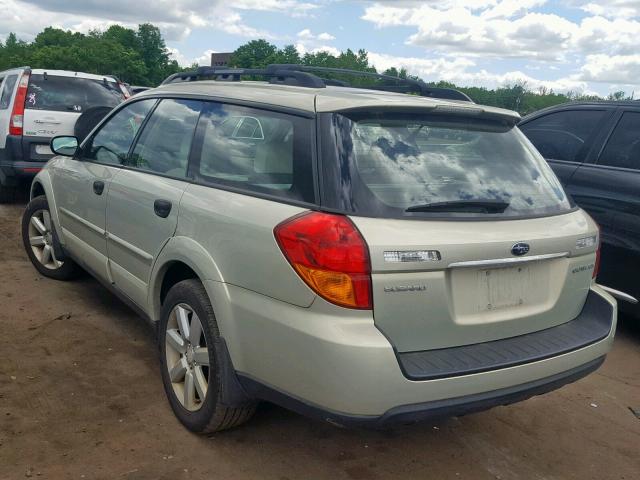 4S4BP61C467315248 - 2006 SUBARU LEGACY OUT TAN photo 3