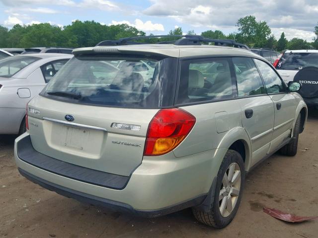 4S4BP61C467315248 - 2006 SUBARU LEGACY OUT TAN photo 4