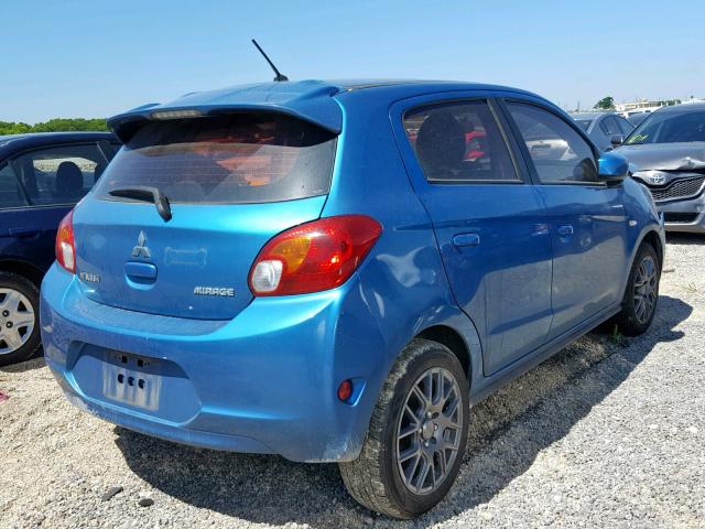 ML32A3HJ9FH004310 - 2015 MITSUBISHI MIRAGE DE BLUE photo 4