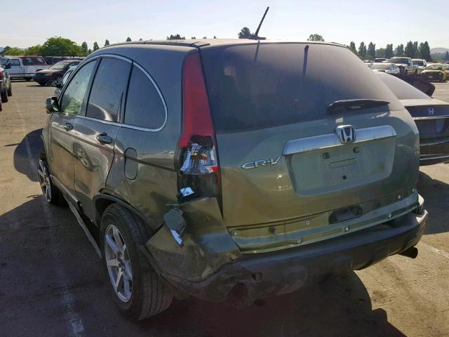 JHLRE38758C035593 - 2008 HONDA CR-V EXL SILVER photo 3