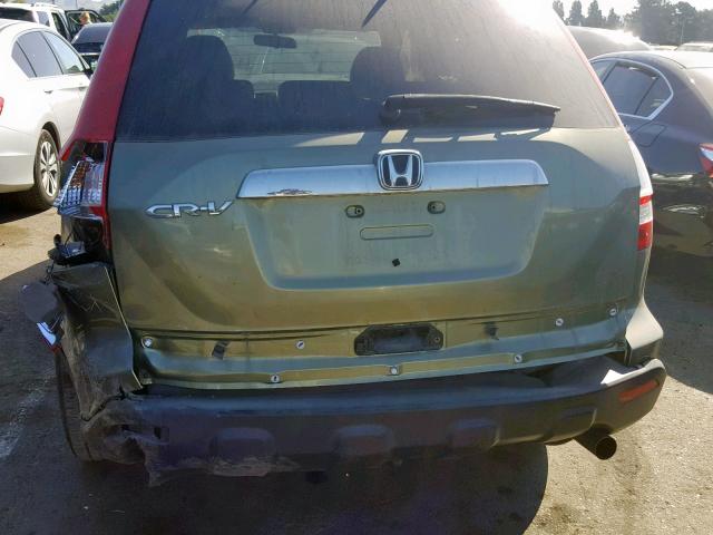 JHLRE38758C035593 - 2008 HONDA CR-V EXL SILVER photo 9