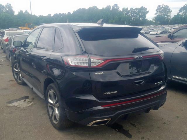 2FMTK4AP0FBC08067 - 2015 FORD EDGE SPORT BLACK photo 3