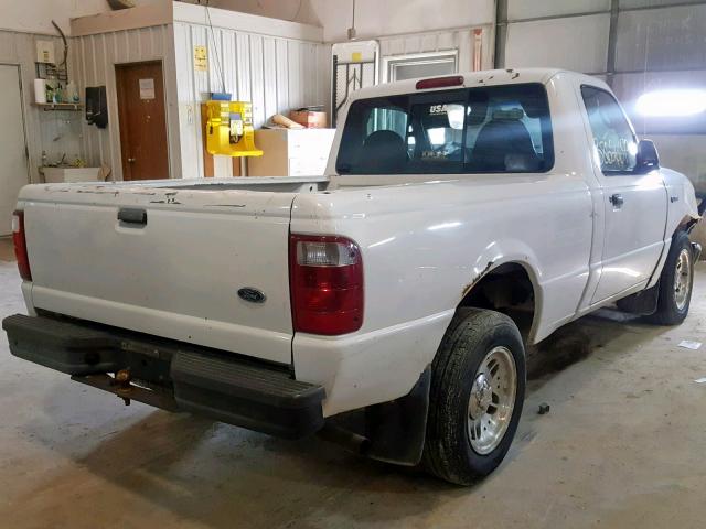 1FTYR10D63PA12439 - 2003 FORD RANGER WHITE photo 4