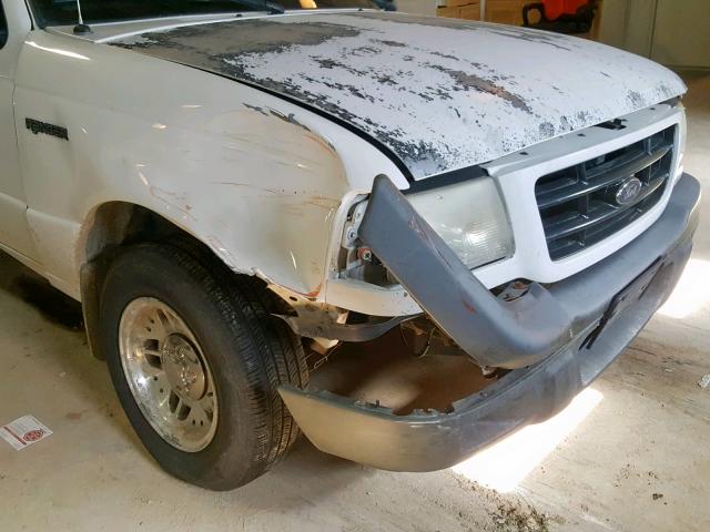 1FTYR10D63PA12439 - 2003 FORD RANGER WHITE photo 9