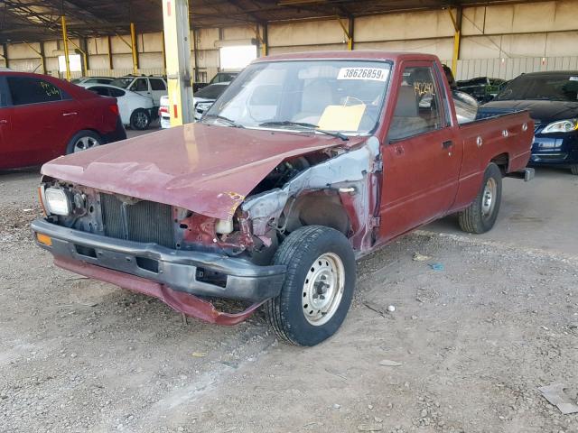 JT4RN50R9H0285152 - 1987 TOYOTA PICKUP 1/2 MAROON photo 2