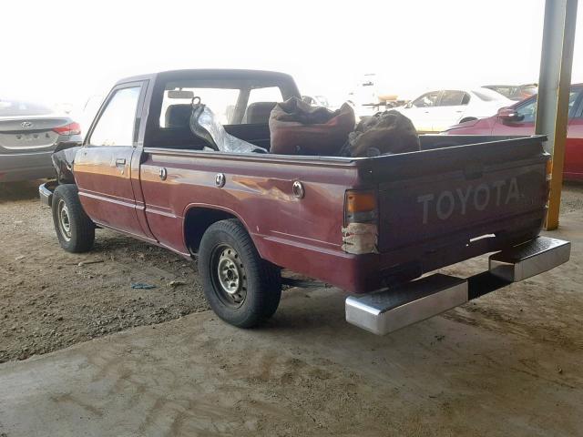 JT4RN50R9H0285152 - 1987 TOYOTA PICKUP 1/2 MAROON photo 3