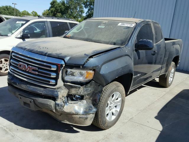 1GTH5CEA4H1256459 - 2017 GMC CANYON SLE GREEN photo 2