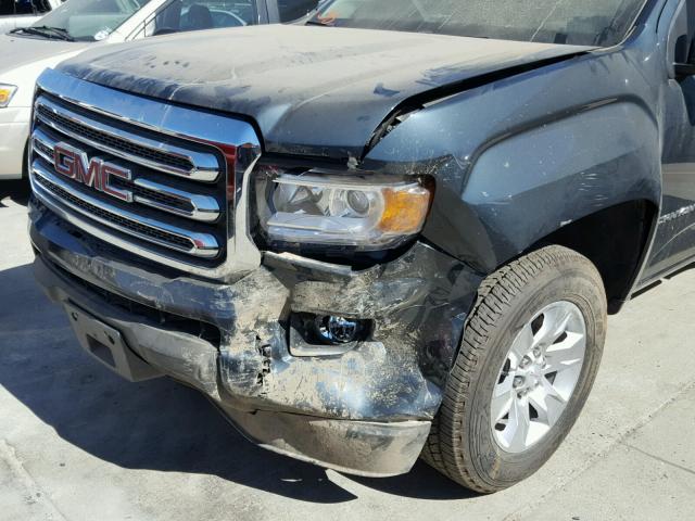 1GTH5CEA4H1256459 - 2017 GMC CANYON SLE GREEN photo 9