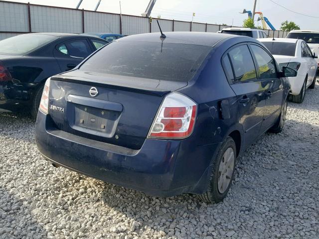 3N1AB61E38L682594 - 2008 NISSAN SENTRA 2.0 BLUE photo 4