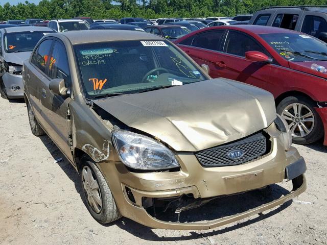 KNADE123166165736 - 2006 KIA RIO GOLD photo 1