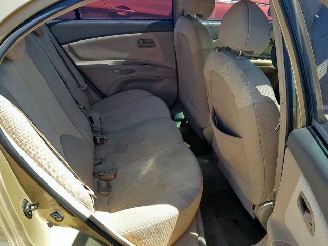 KNADE123166165736 - 2006 KIA RIO GOLD photo 6