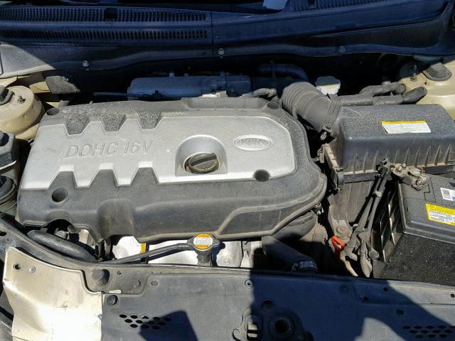 KNADE123166165736 - 2006 KIA RIO GOLD photo 7