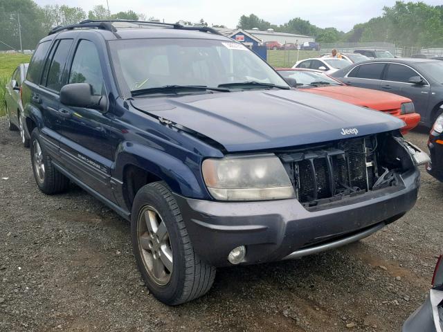 1J4GW48S84C424163 - 2004 JEEP GRAND CHER BLUE photo 1