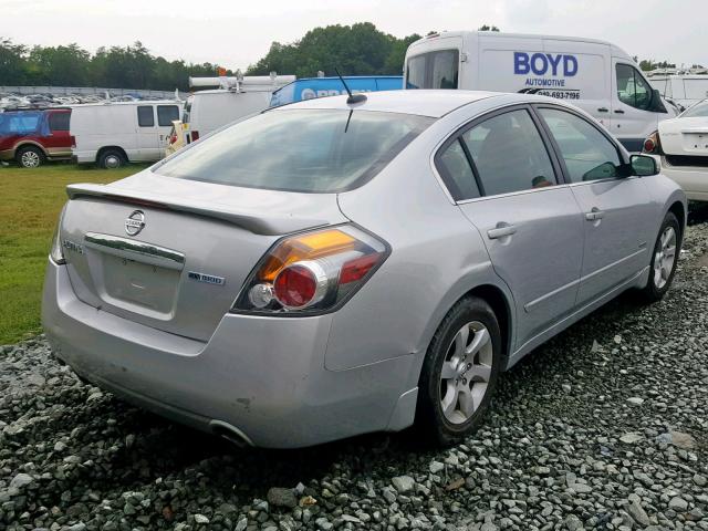 1N4CL21E18C270672 - 2008 NISSAN ALTIMA HYB SILVER photo 4