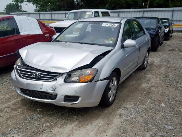 KNAFE222895640010 - 2009 KIA SPECTRA EX SILVER photo 2