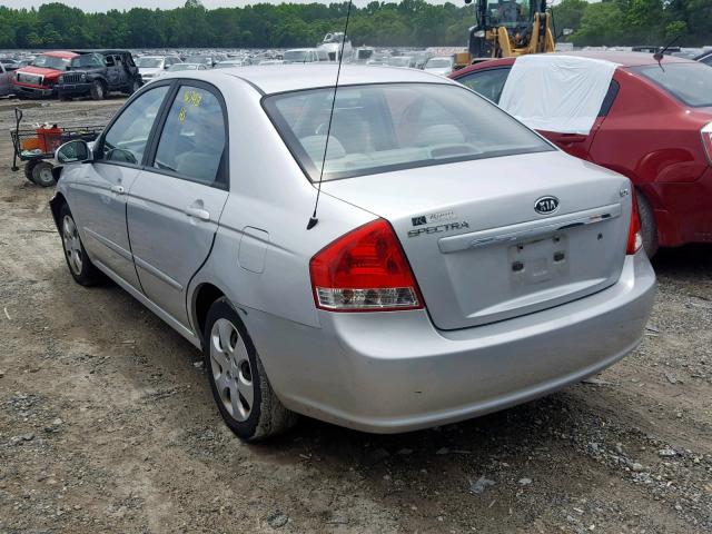 KNAFE222895640010 - 2009 KIA SPECTRA EX SILVER photo 3