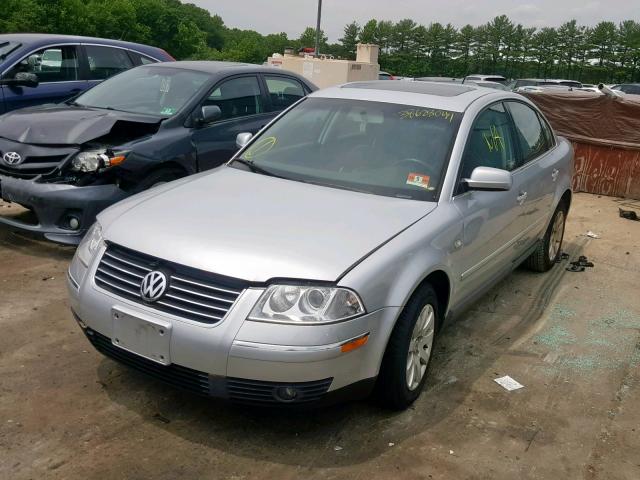 WVWPD63B73P338199 - 2003 VOLKSWAGEN PASSAT GLS SILVER photo 2