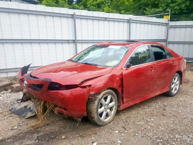 4T1BE46K97U166736 - 2007 TOYOTA CAMRY CE RED photo 9