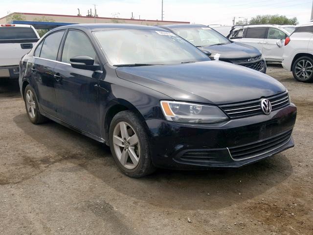 3VWLL7AJ8EM303789 - 2014 VOLKSWAGEN JETTA TDI BLACK photo 1