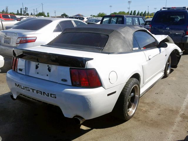 1FAFP45X83F452921 - 2003 FORD MUSTANG GT WHITE photo 4