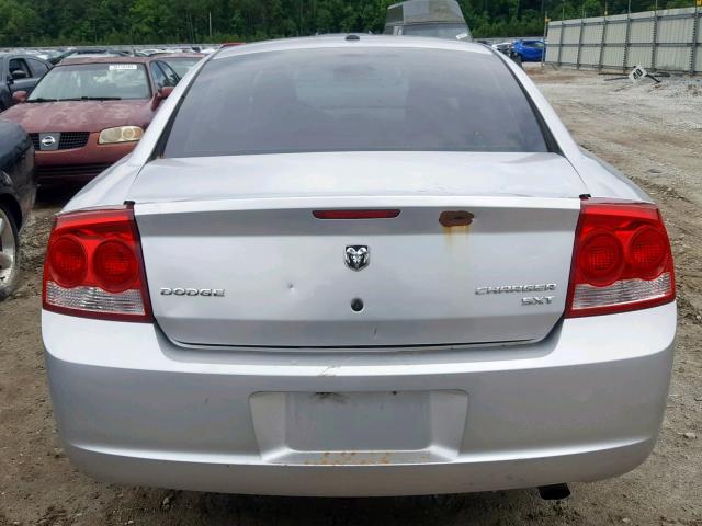 2B3CA3CV1AH280027 - 2010 DODGE CHARGER SX SILVER photo 9