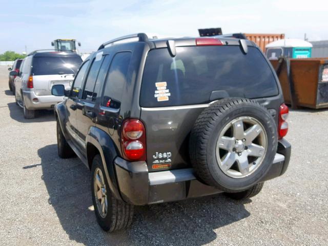 1J8GL58K35W647871 - 2005 JEEP LIBERTY LI GRAY photo 3