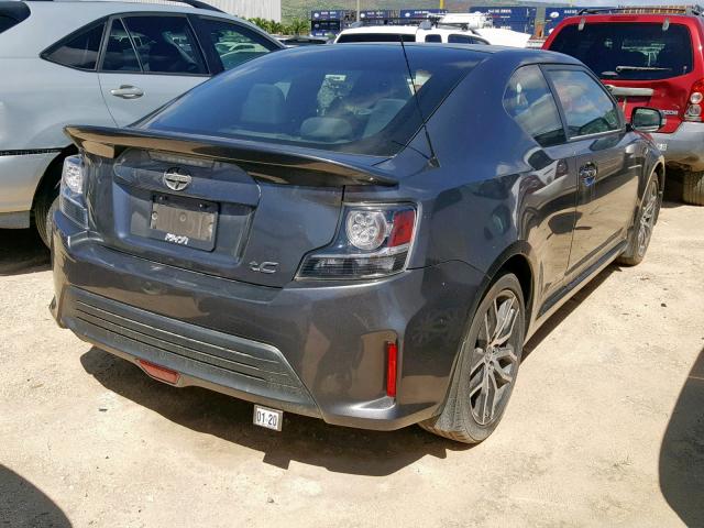 JTKJF5C77E3082784 - 2014 TOYOTA SCION TC ნაცრისფერი ფოტო 4