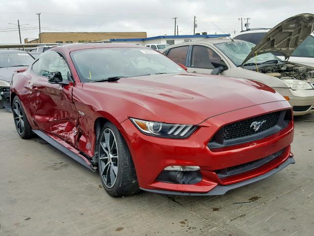 1FA6P8CF8H5259702 - 2017 FORD MUSTANG GT RED photo 1