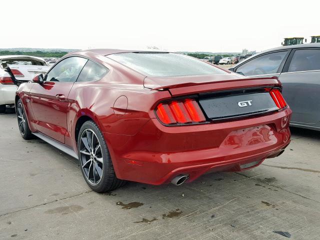 1FA6P8CF8H5259702 - 2017 FORD MUSTANG GT RED photo 3