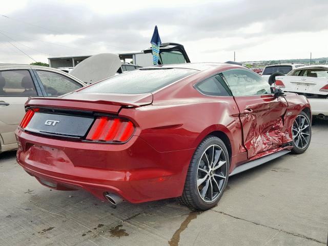 1FA6P8CF8H5259702 - 2017 FORD MUSTANG GT RED photo 4