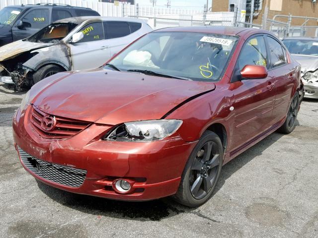 JM1BK323361442978 - 2006 MAZDA 3 S RED photo 2