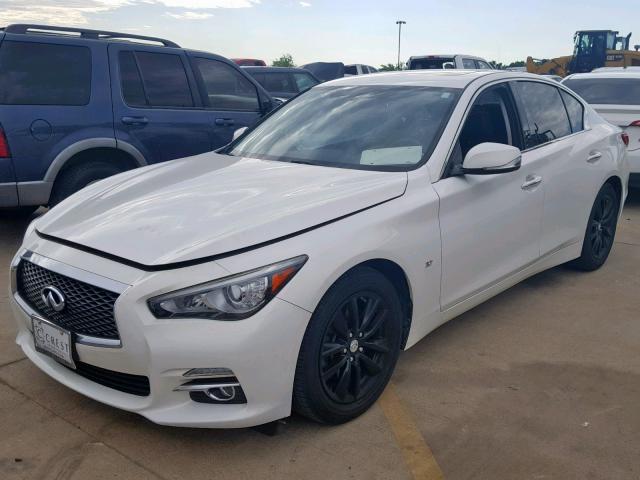 JN1BV7AP4FM339380 - 2015 INFINITI Q50 BASE WHITE photo 2