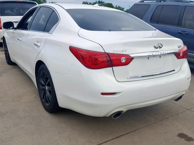 JN1BV7AP4FM339380 - 2015 INFINITI Q50 BASE WHITE photo 3