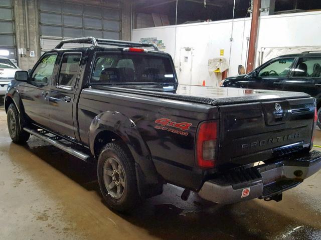 1N6ED29Y94C448933 - 2004 NISSAN FRONTIER C BLACK photo 3