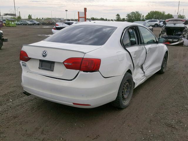 3VW1K7AJXCM425089 - 2012 VOLKSWAGEN JETTA BASE WHITE photo 4