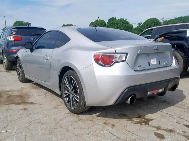 JF1ZNAA15D2722005 - 2013 TOYOTA SCION FR-S SILVER photo 3