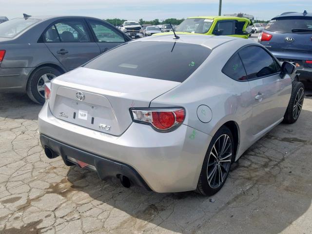JF1ZNAA15D2722005 - 2013 TOYOTA SCION FR-S SILVER photo 4