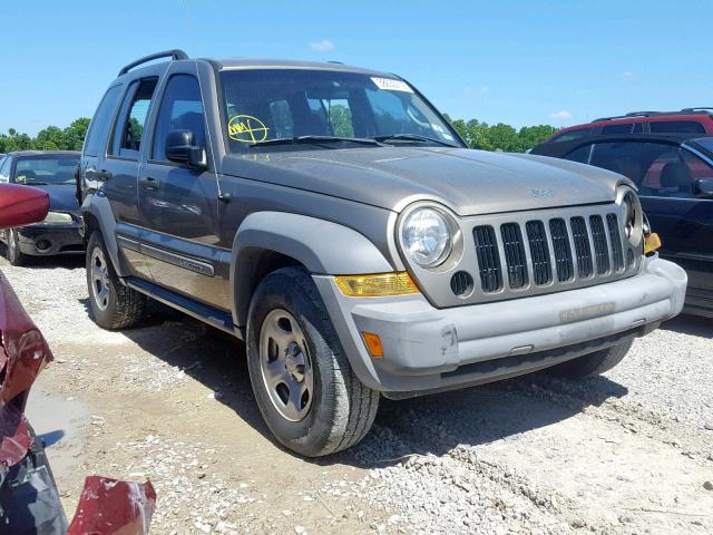 1J4GK48K26W152836 - 2006 JEEP LIBERTY SP GOLD photo 1