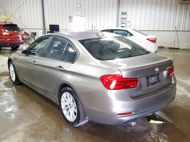 WBA8A3C53JA491729 - 2018 BMW 320 XI GRAY photo 3