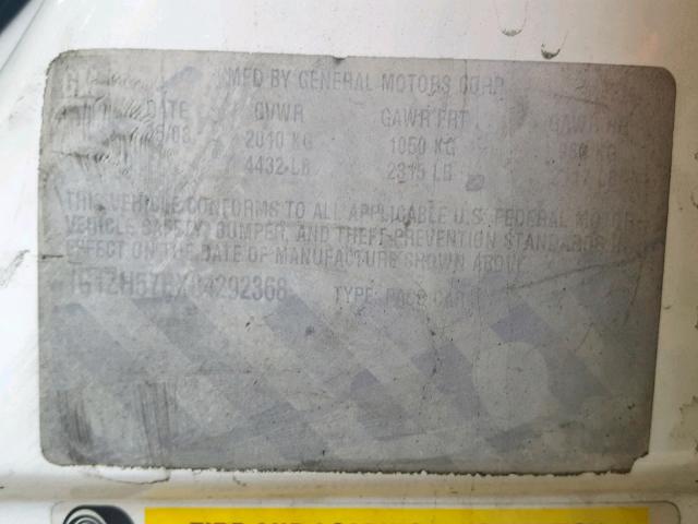 1G1ZH57BX84292368 - 2008 CHEVROLET MALIBU 1LT WHITE photo 10