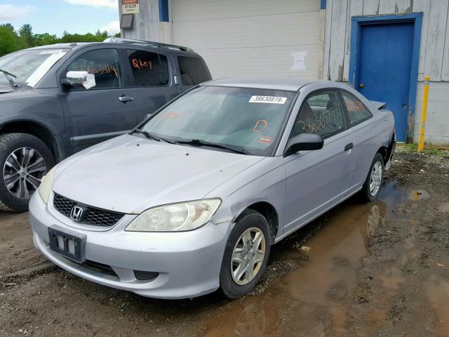 1HGEM22185L005630 - 2005 HONDA CIVIC DX V SILVER photo 2