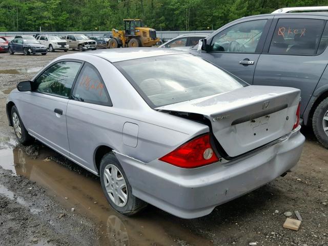 1HGEM22185L005630 - 2005 HONDA CIVIC DX V SILVER photo 3